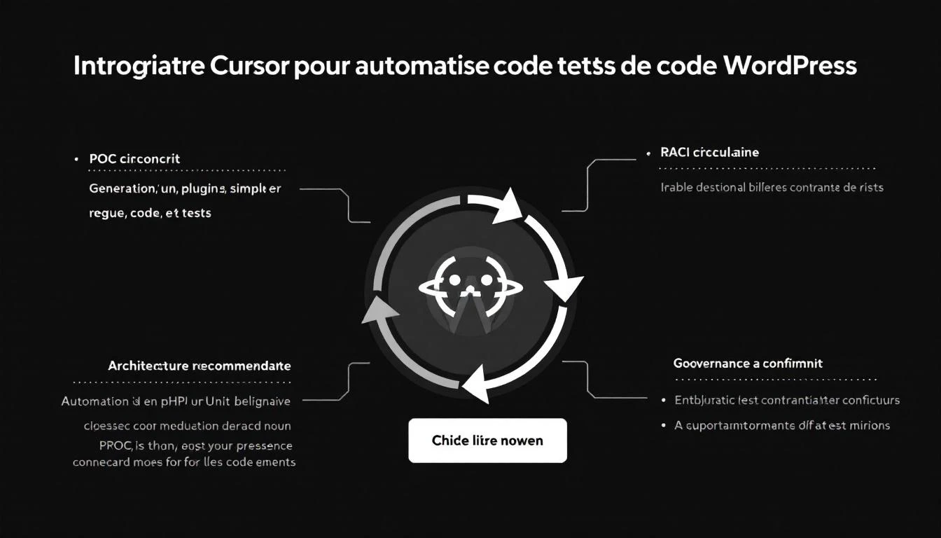 Illustration inline pour l'article : Guide agence : intégrer Cursor pour automatiser code WordPress