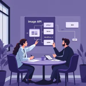 Image mise en avant pour l'article : Intégrer Muse Spark à WordPress : visuels SEO‑safe et RGPD