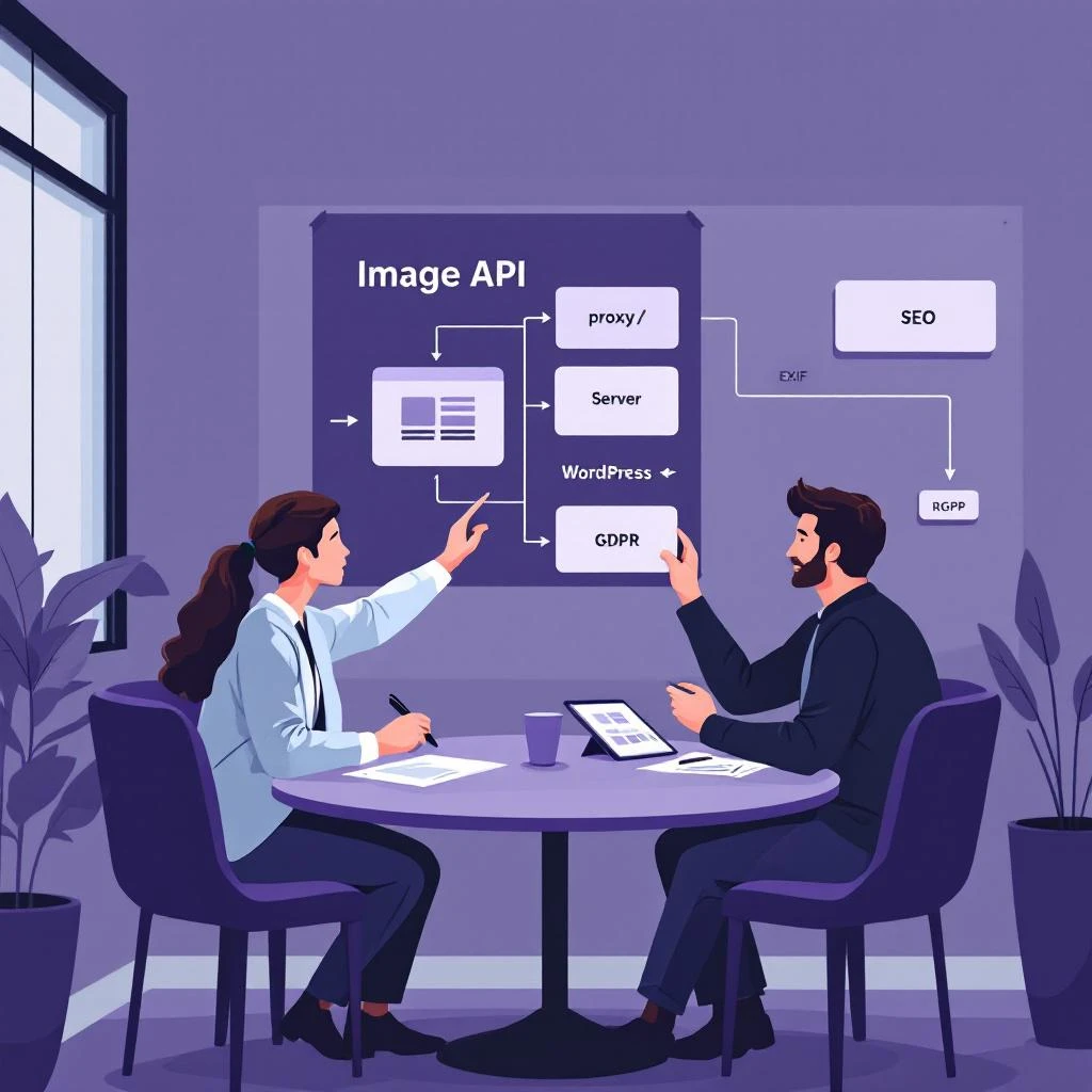 Image mise en avant pour l'article : Intégrer Muse Spark à WordPress : visuels SEO‑safe et RGPD