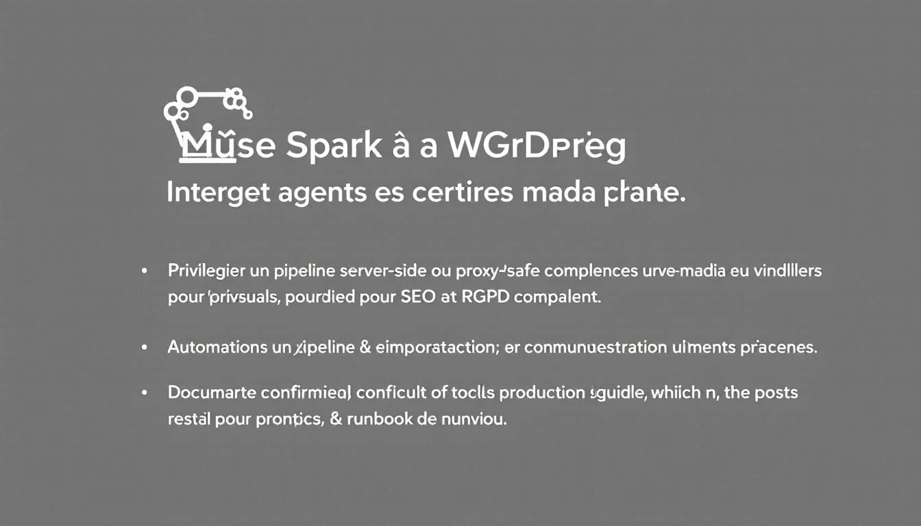 Illustration inline pour l'article : Intégrer Muse Spark à WordPress : visuels SEO‑safe et RGPD