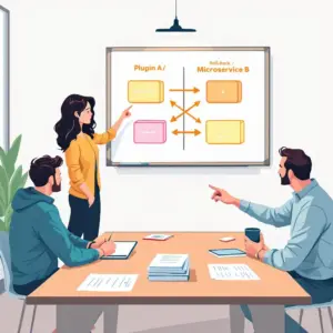 Image mise en avant pour l'article : Remplacer plugins WordPress compromis par microservices sécurisés — guide agence