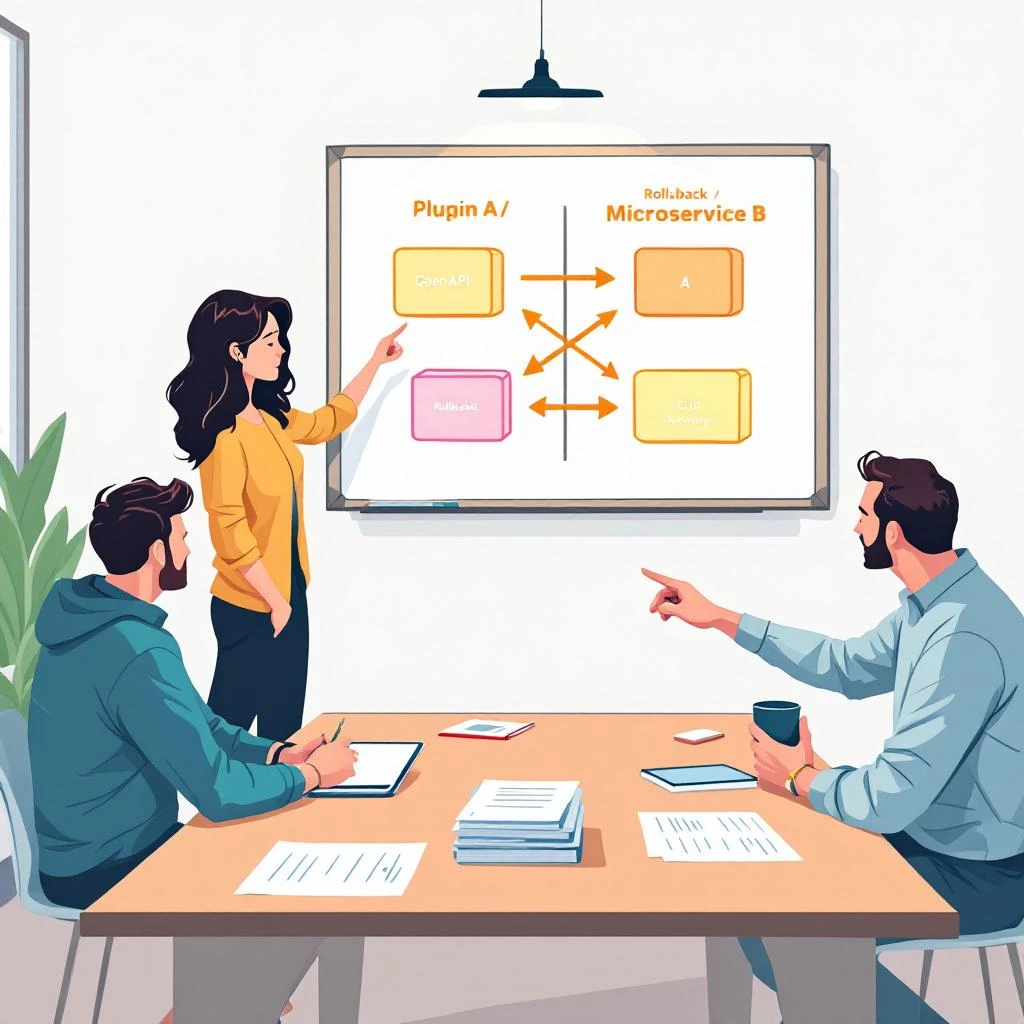 Image mise en avant pour l'article : Remplacer plugins WordPress compromis par microservices sécurisés — guide agence